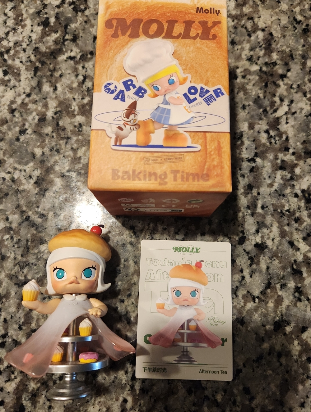 Pop Mart Molly Baking Time Carb Lover Series Blind Box Figure Afternoon Tea